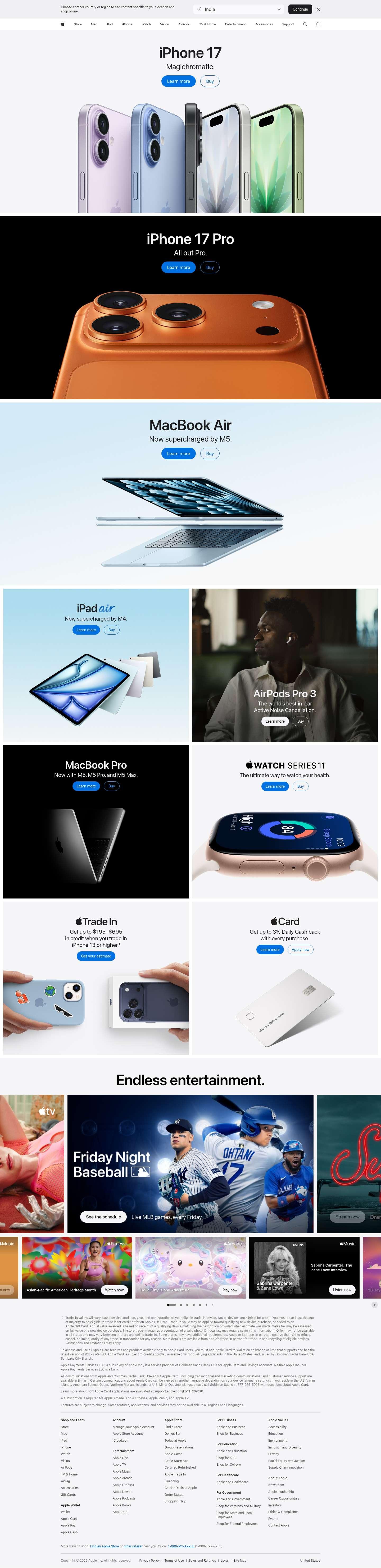 apple.com website preview