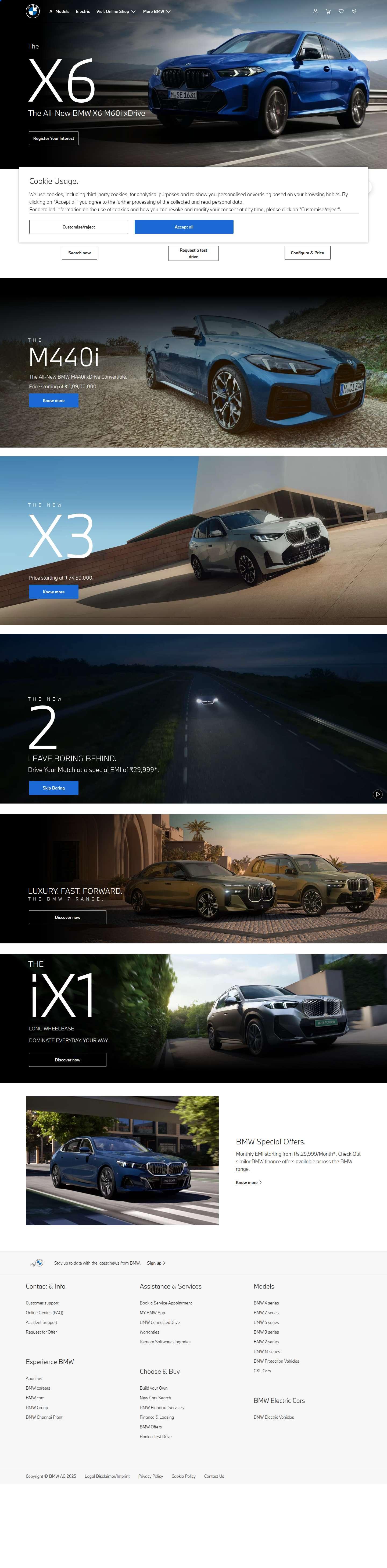 bmw.com website preview