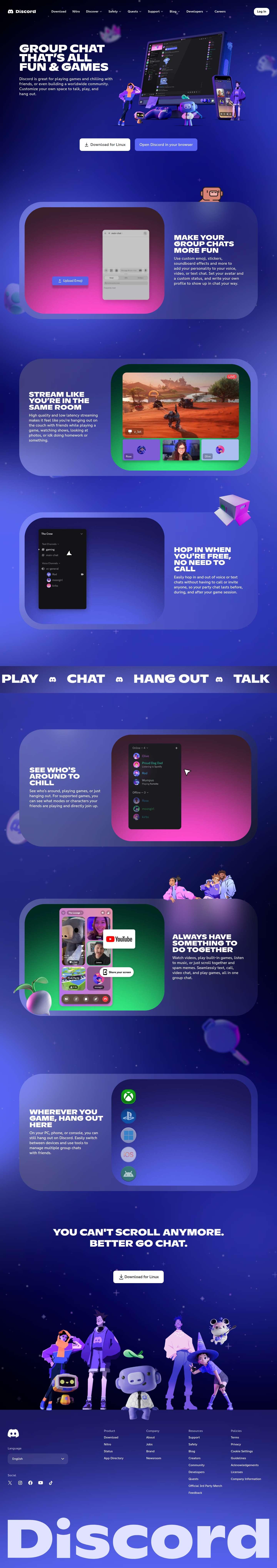 discord.com website preview