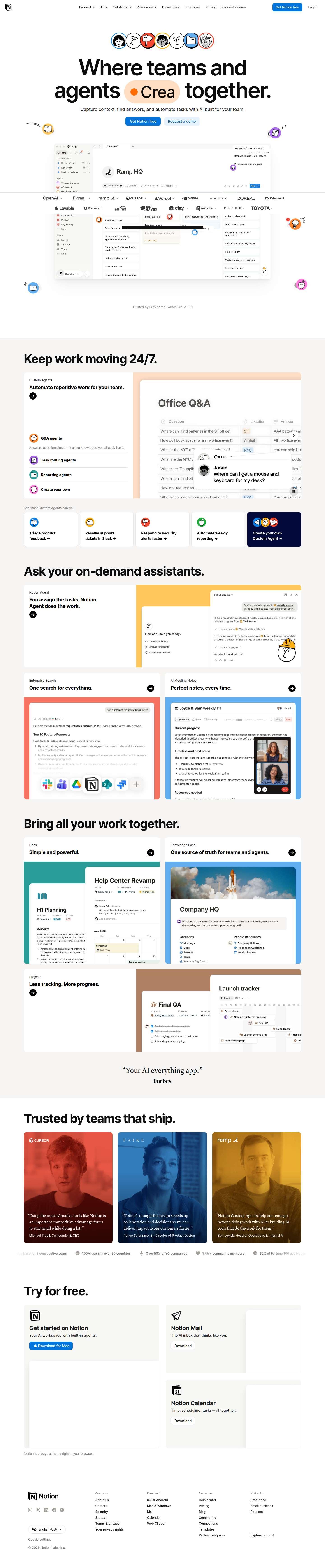 notion.so website preview