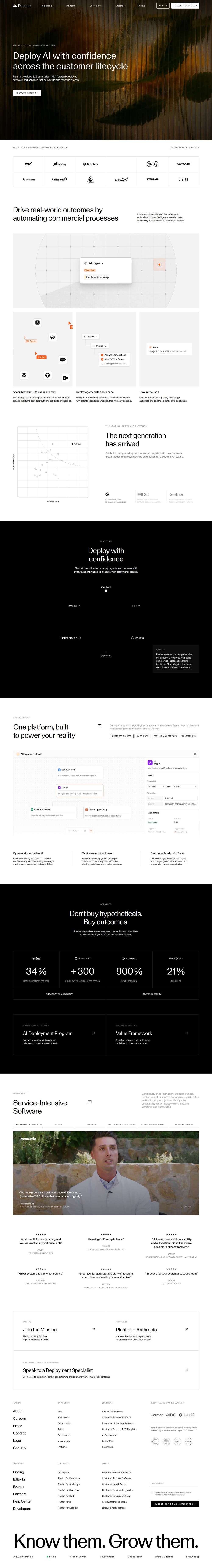 Planhat website preview