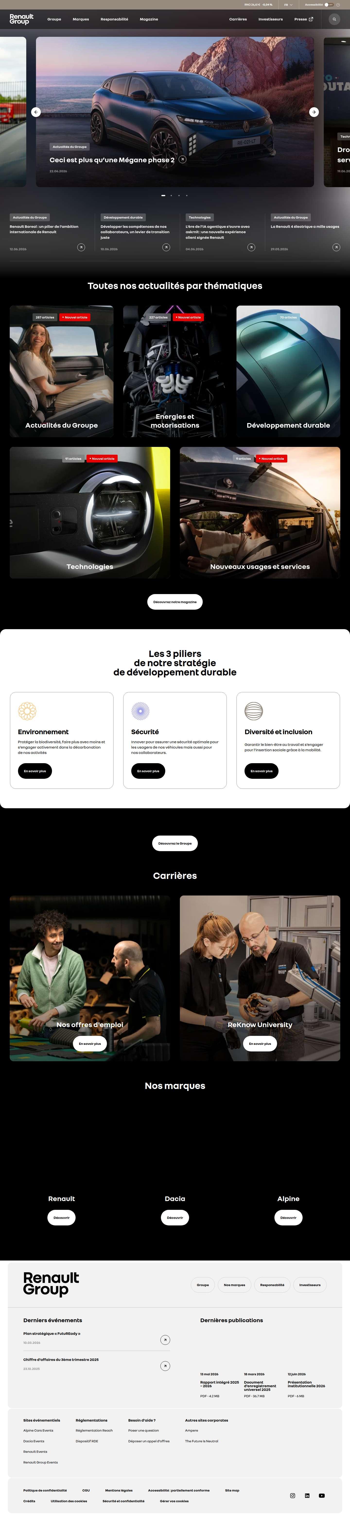 renault.com website preview