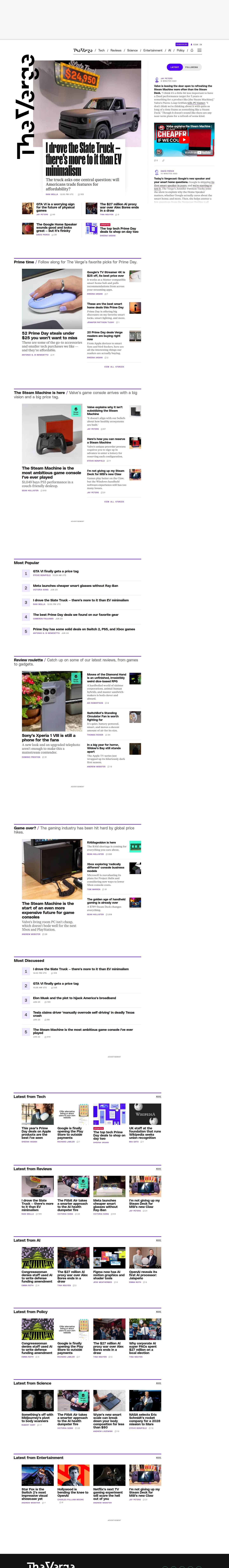 theverge.com website preview