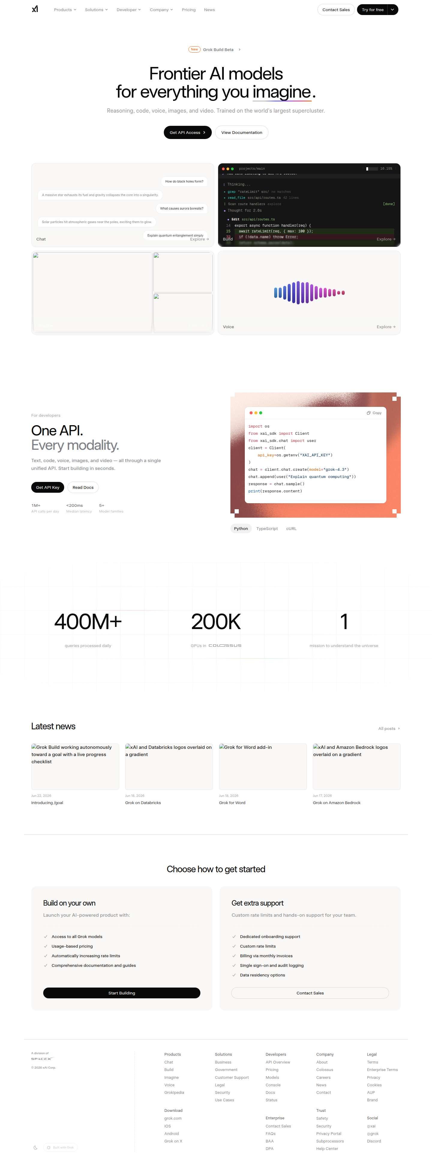x.ai website preview